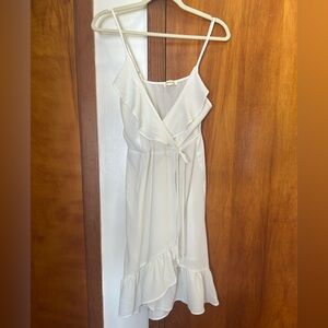 Monteau Ivory Asymmetrical Dress